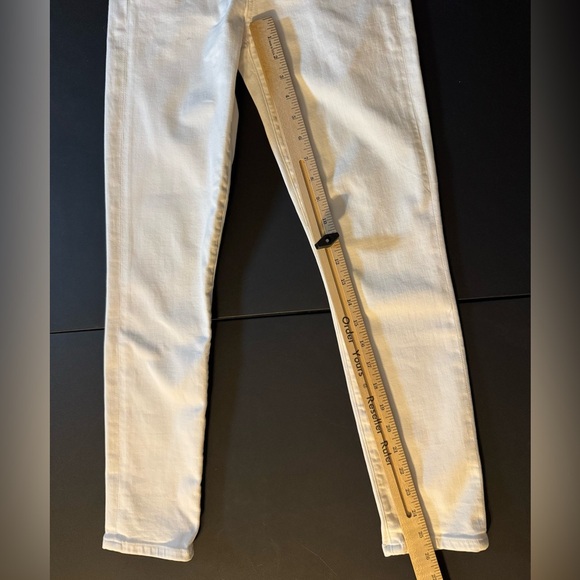 Citizens of Humanity White Denim Rocket Crop High Rise Skinny Jeans Sz 24 Preppy - Picture 9 of 9